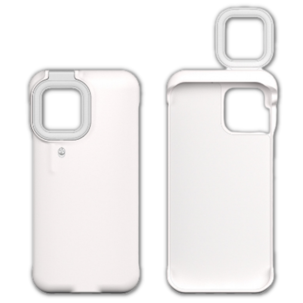 Phone Case With LED Ringlight -White - Ozerty