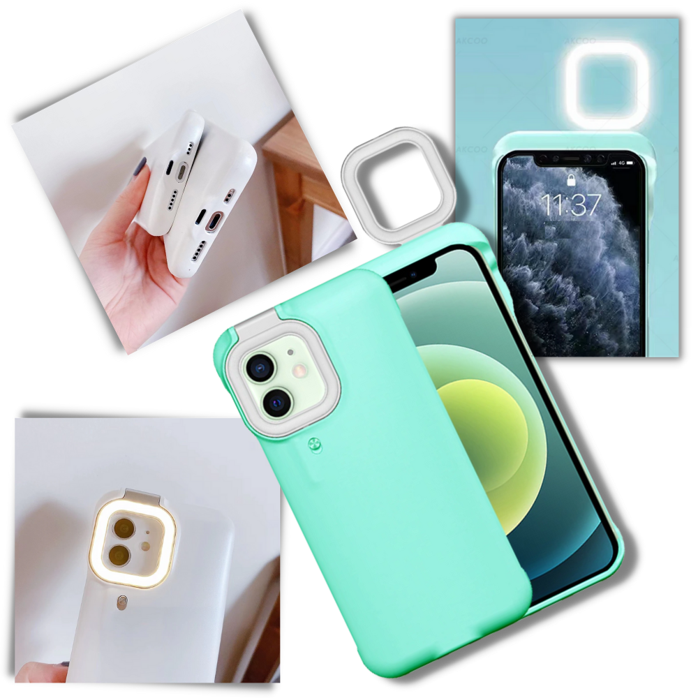 Phone Case With LED Ringlight - Ozerty