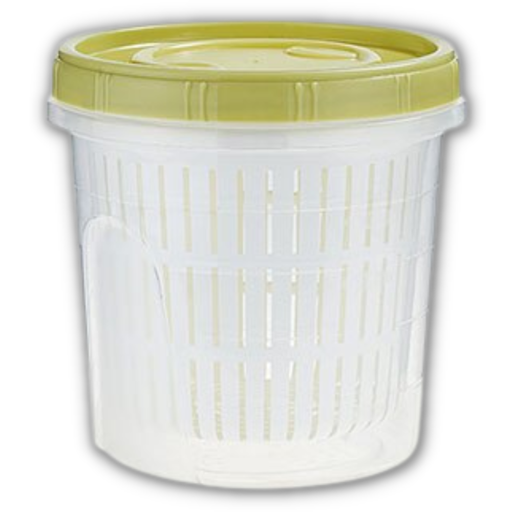 Stackable Food Container with Drainer -Green - Ozerty