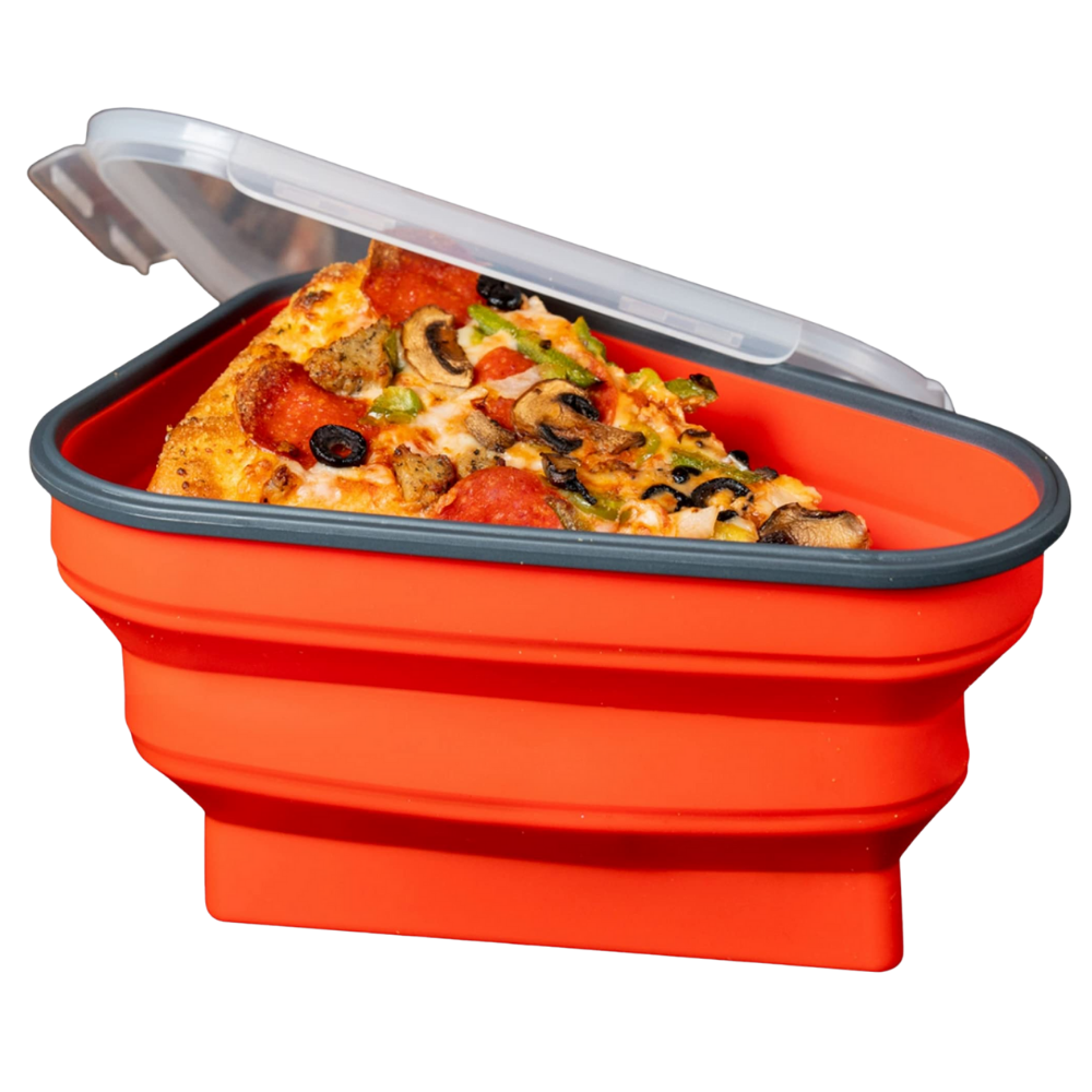 Extendable Pizza Storage Container -Red - Ozerty