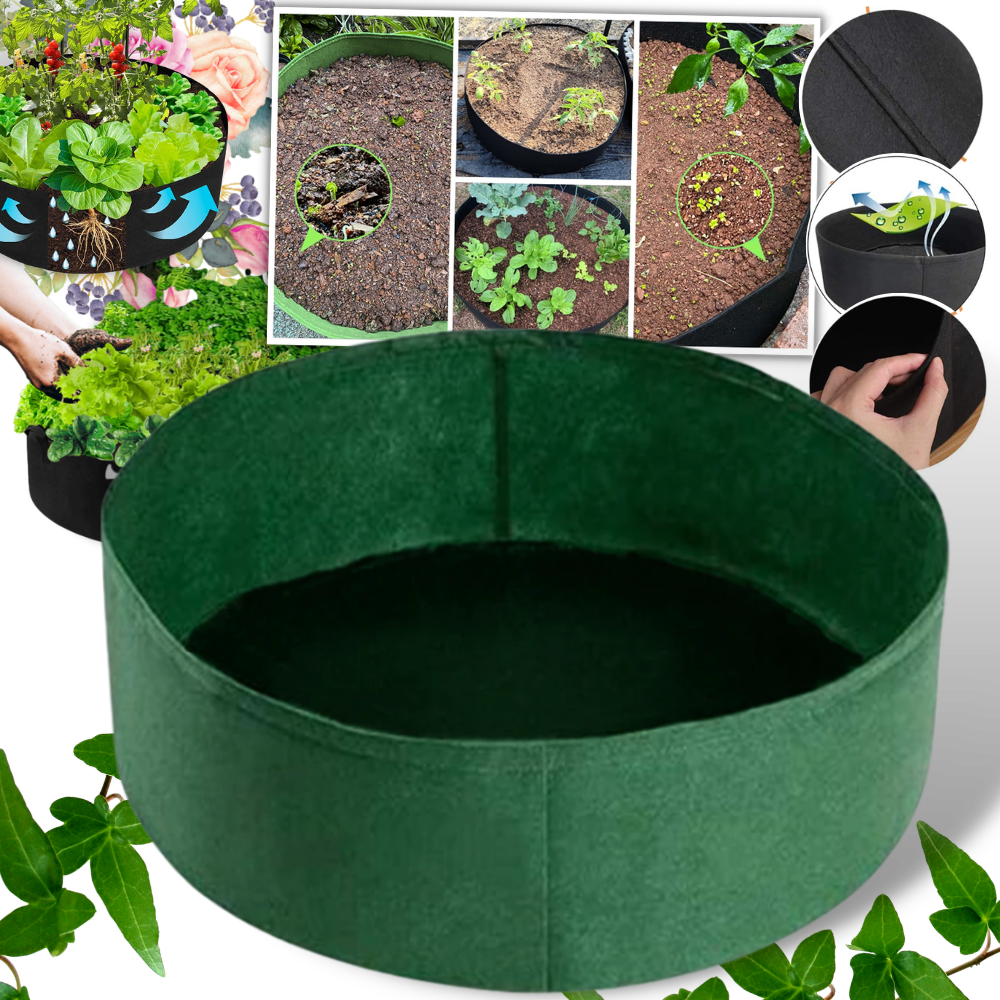 Raised Felt Nursery Pot For Plants - Ozerty