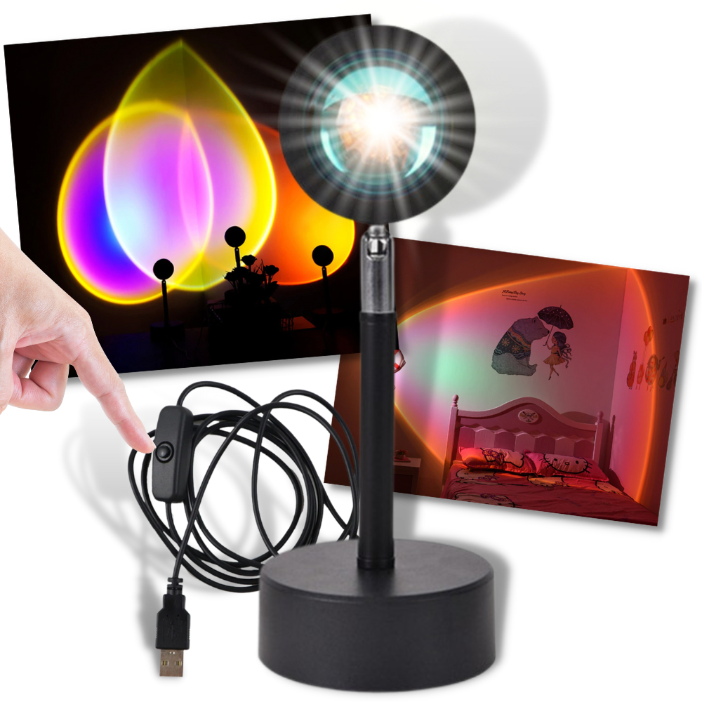 Colourful Light Projector LED Desk Lamp - Ozerty