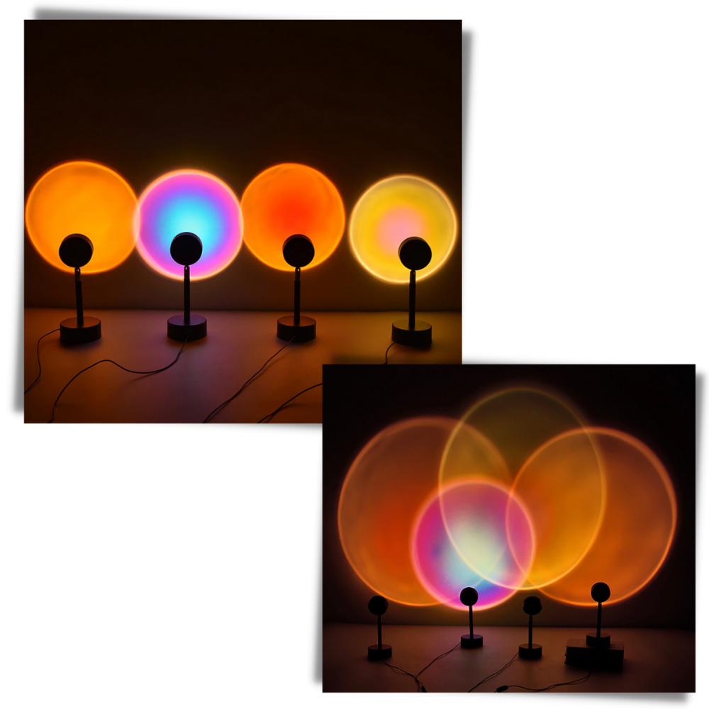 Colourful Light Projector LED Desk Lamp - Ozerty