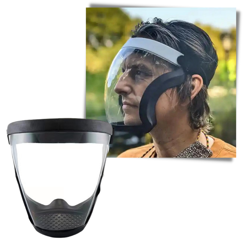 Transparent Protective Full Face Shield - Ozerty