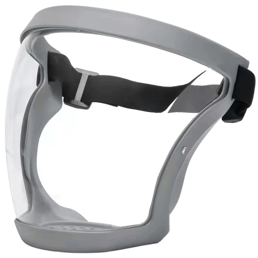 Transparent Protective Full Face Shield -Gray - Ozerty