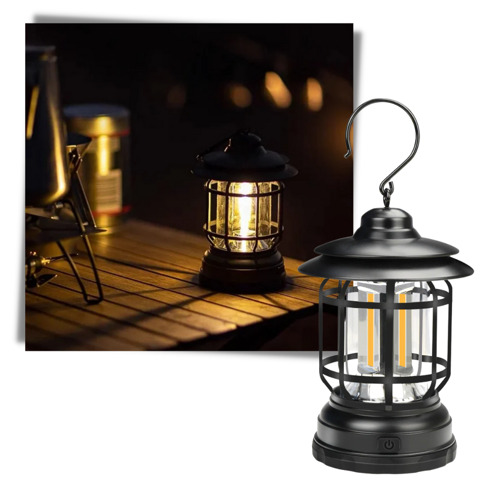 Retro LED Camping Lantern - Ozerty