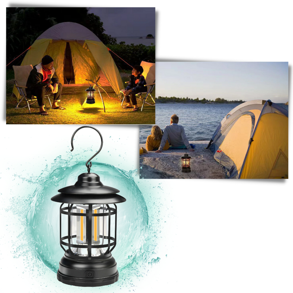 Retro LED Camping Lantern - Ozerty