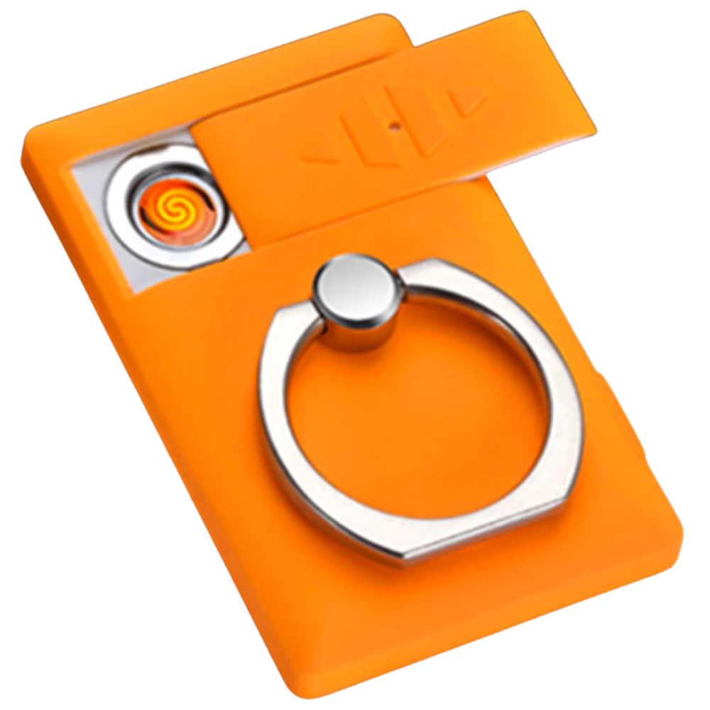 Phone Ring with Lighter -Orange - Ozerty