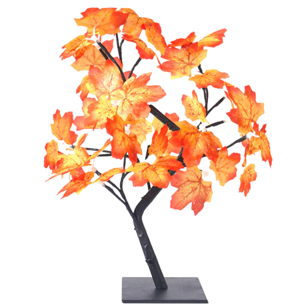 Delightful Rose Tree Lamp -Autumn Leaves - Ozerty