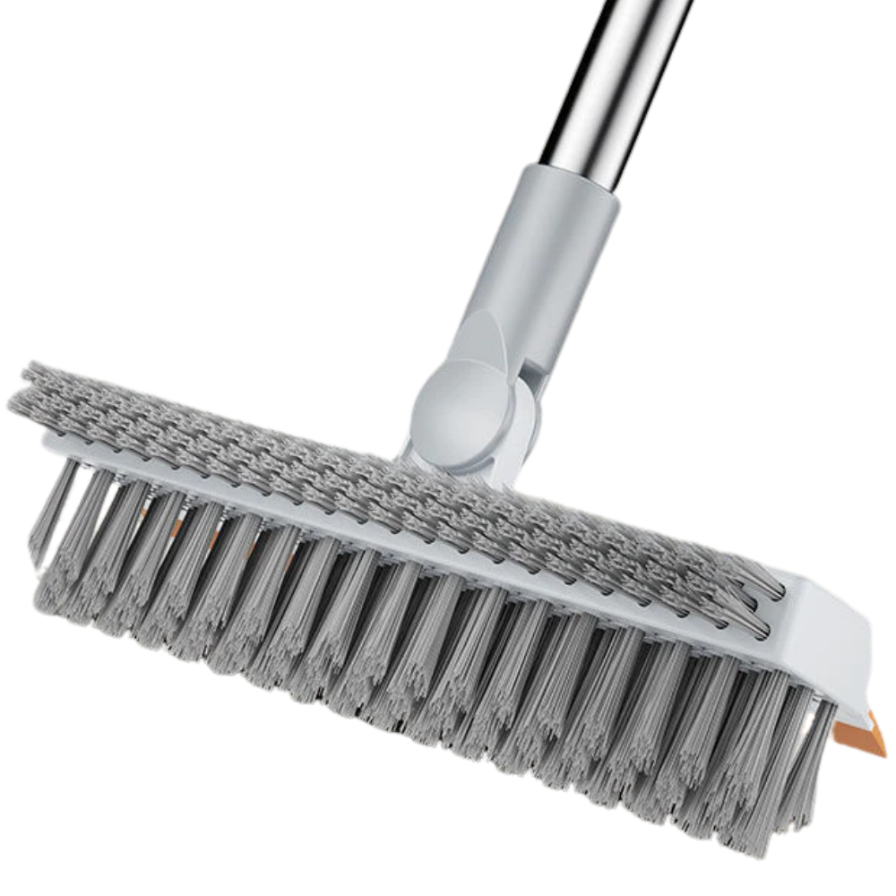 Rotating Floor Cleaning Brush -Gray - Ozerty