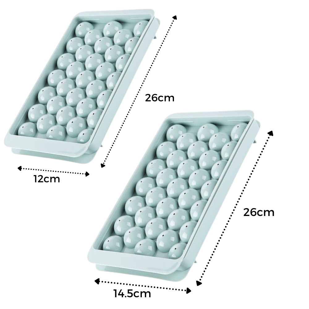 Round Ice Cube Mould Tray Set - Ozerty