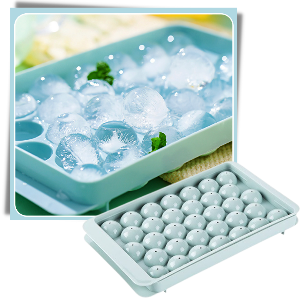 Round Ice Cube Mould Tray Set - Ozerty