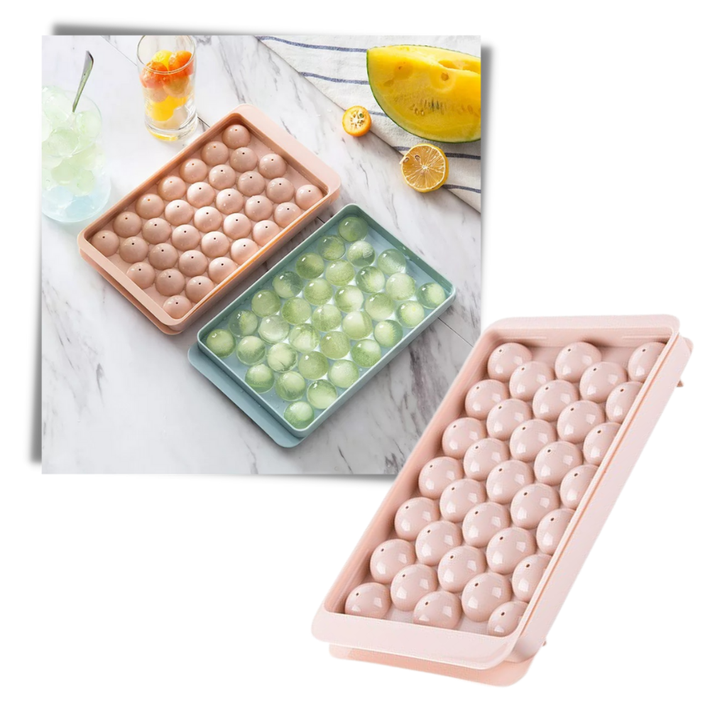 Round Ice Cube Mould Tray Set - Ozerty