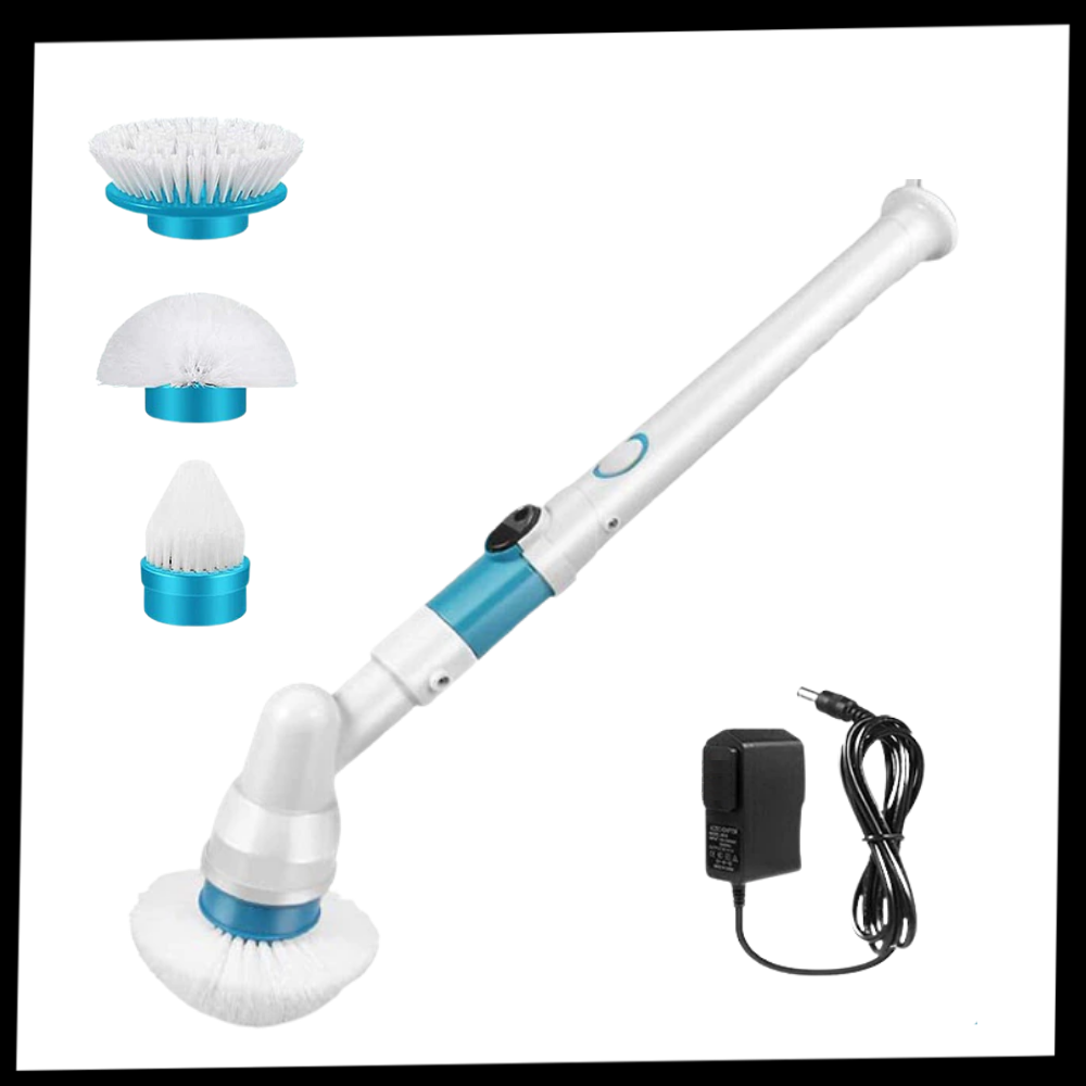 Electric Spin Scrubber With Extension Handle - Ozerty