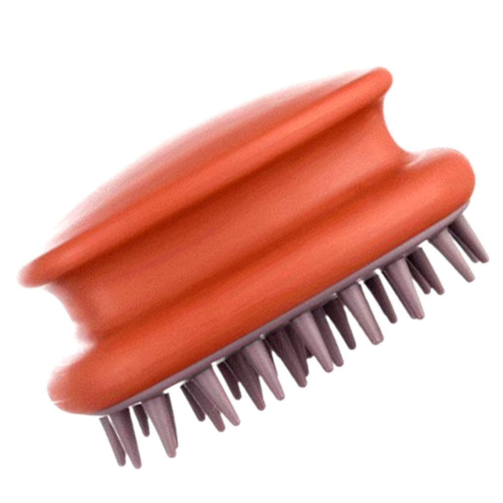 Scalp Massage Brush -Burgundy - Ozerty