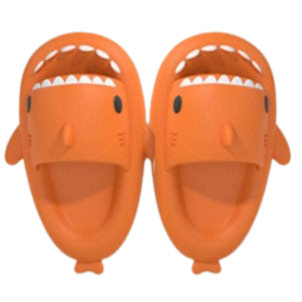 Shark Beach Slippers -Orange - Ozerty