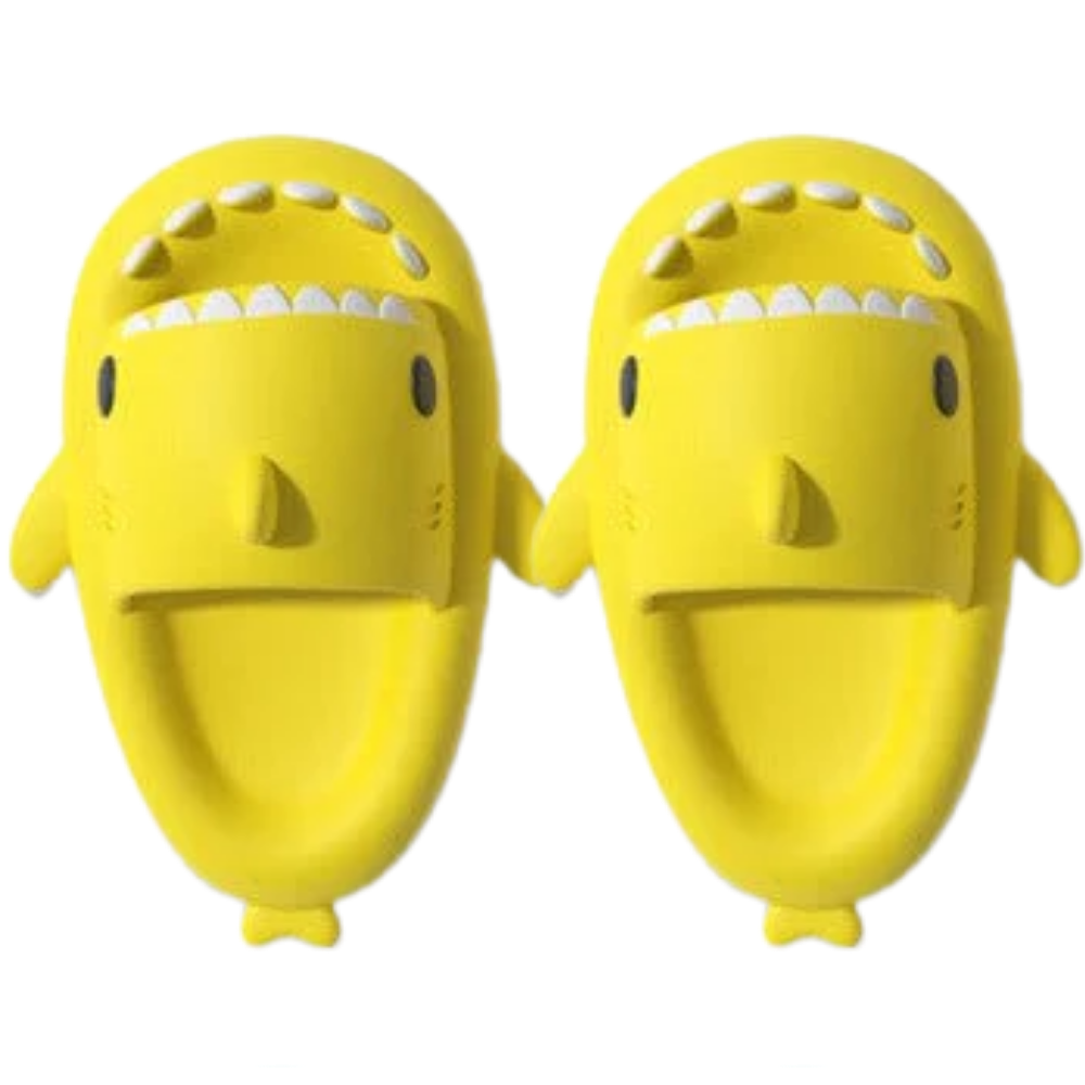 Shark Beach Slippers -Yellow - Ozerty