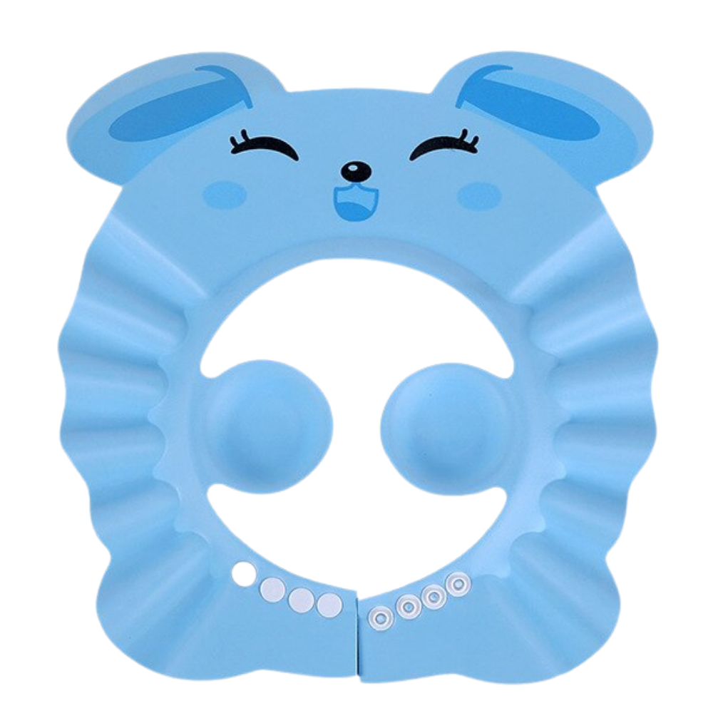 Shower Cap & Ear Protectors for Kids -Blue - Ozerty