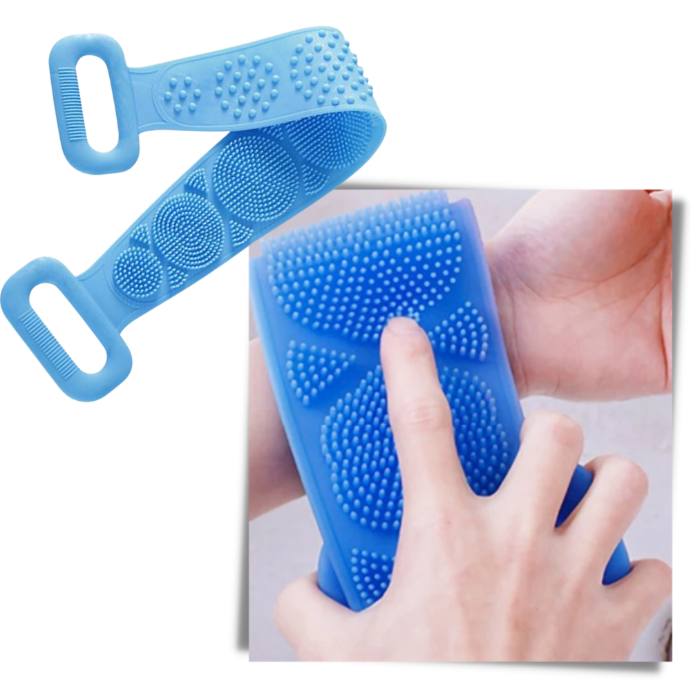 Stretchy Silicone Exfoliating Body Scrubber - Ozerty