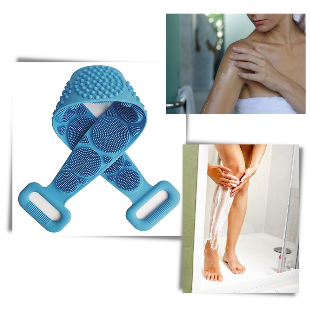 Stretchy Silicone Exfoliating Body Scrubber - Ozerty