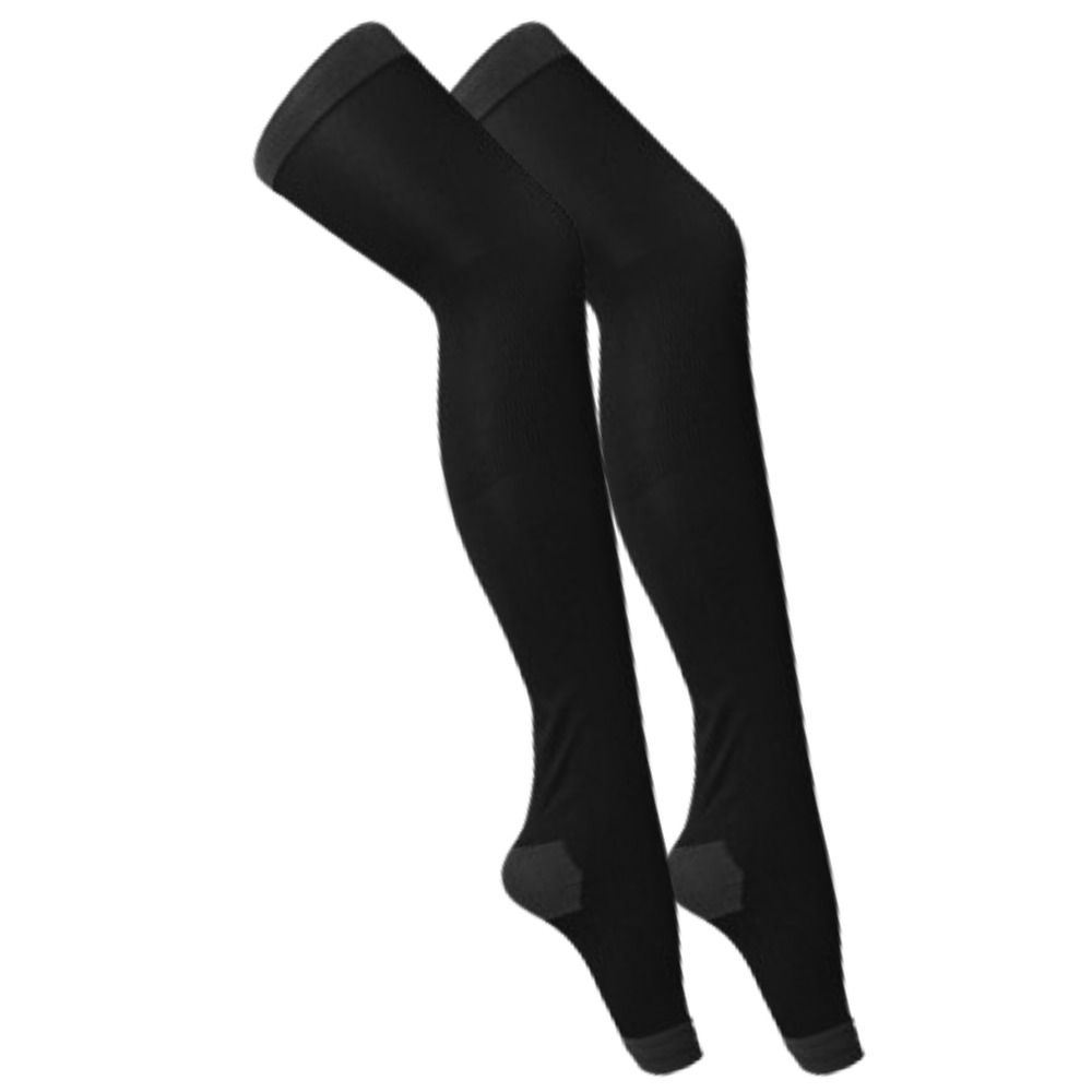 Pair of Leg Slimming Tights -Black - Ozerty