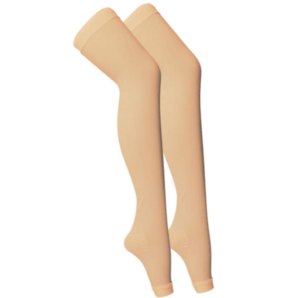 Pair of Leg Slimming Tights -Cream - Ozerty