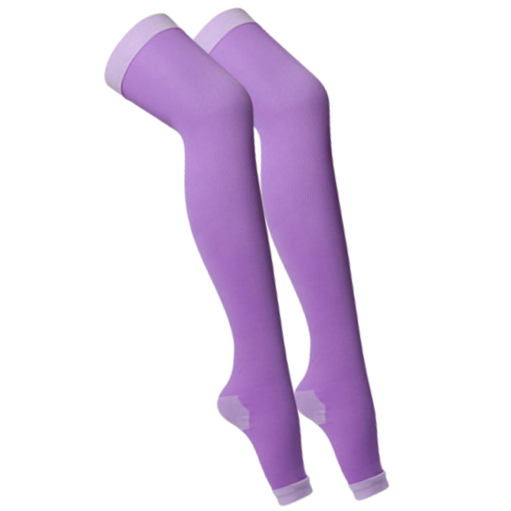 Pair of Leg Slimming Tights -Purple - Ozerty