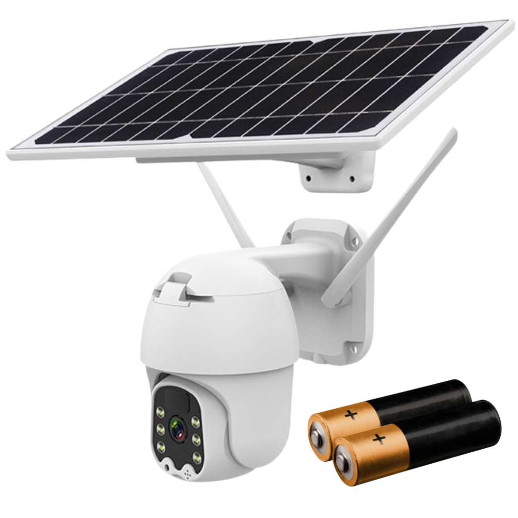 Solar-Powered Outdoor Camera -Wifi+Battery - Ozerty