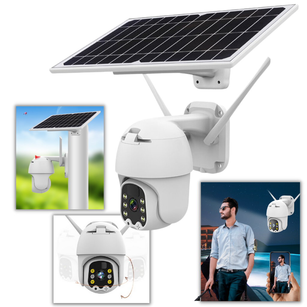 Solar-Powered Outdoor Camera - Ozerty