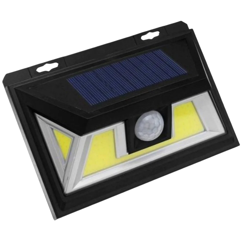 Solar-Powered LED with Motion Detector -Black - Ozerty