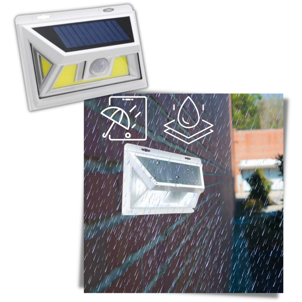 Solar-Powered LED with Motion Detector - Ozerty