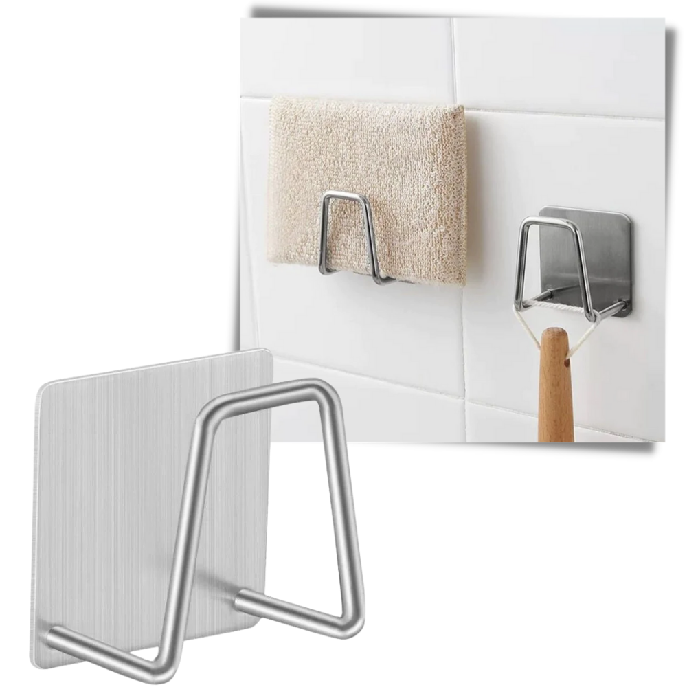 Pack of 2 Stainless Steel Sponge Holders - Ozerty