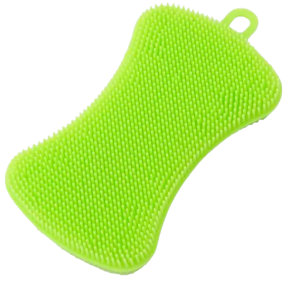 Silicone Kitchen Sponge -Green - Ozerty