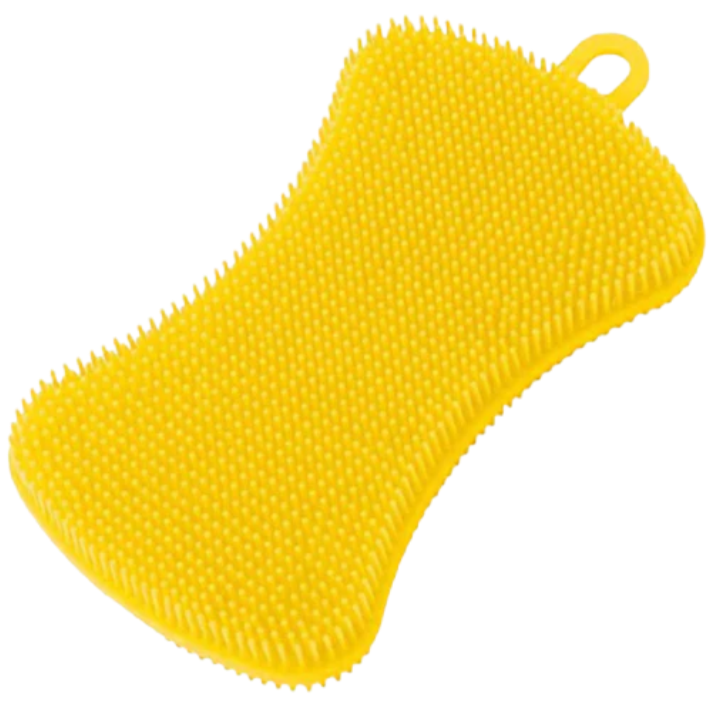 Silicone Kitchen Sponge -Yellow - Ozerty