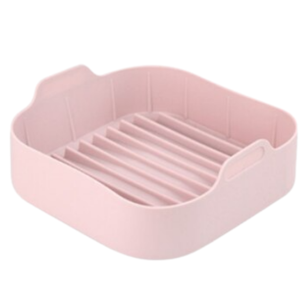 Eco-friendly Square Silicone Pan -Pink - Ozerty