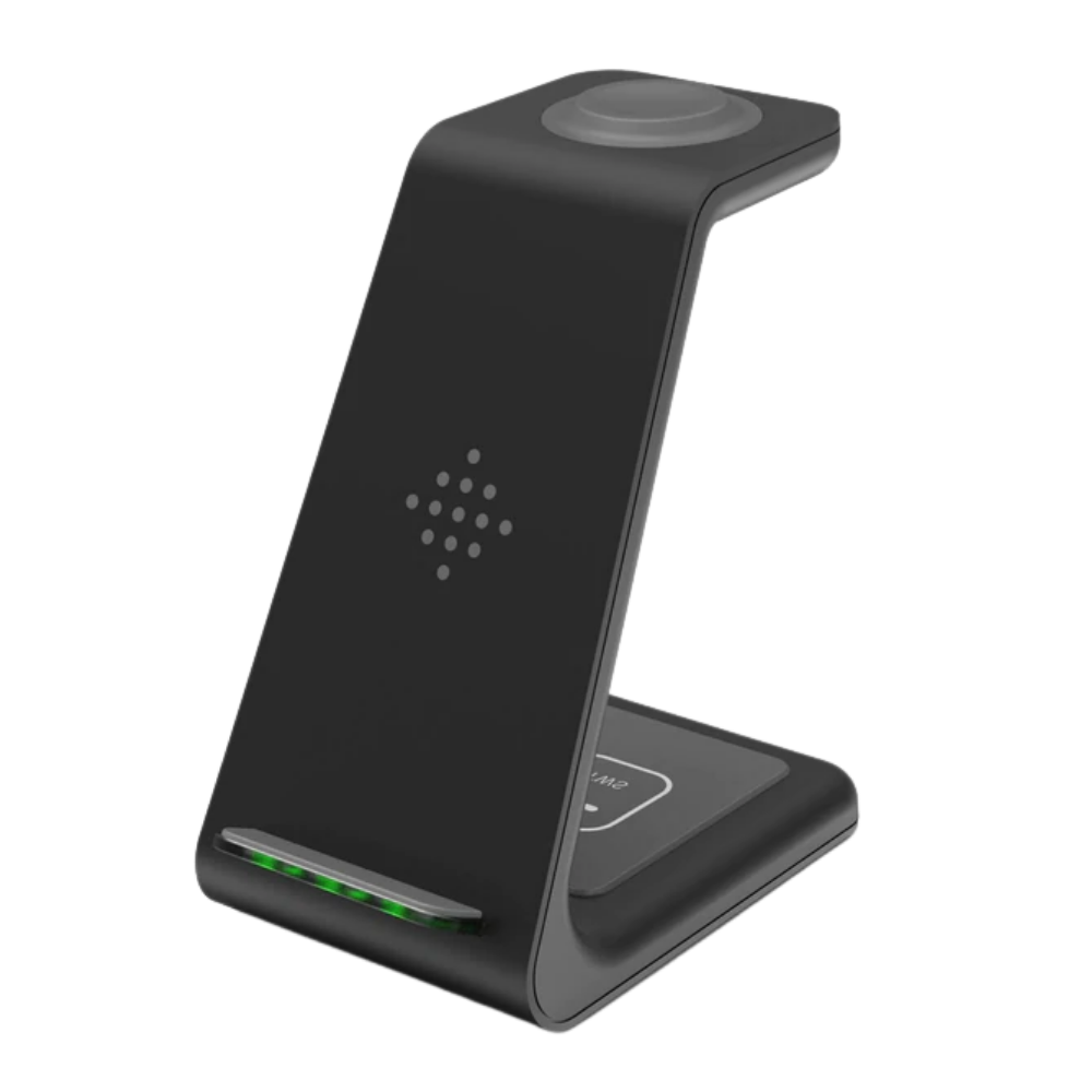 Wireless Phone Charging Station -Black - Ozerty