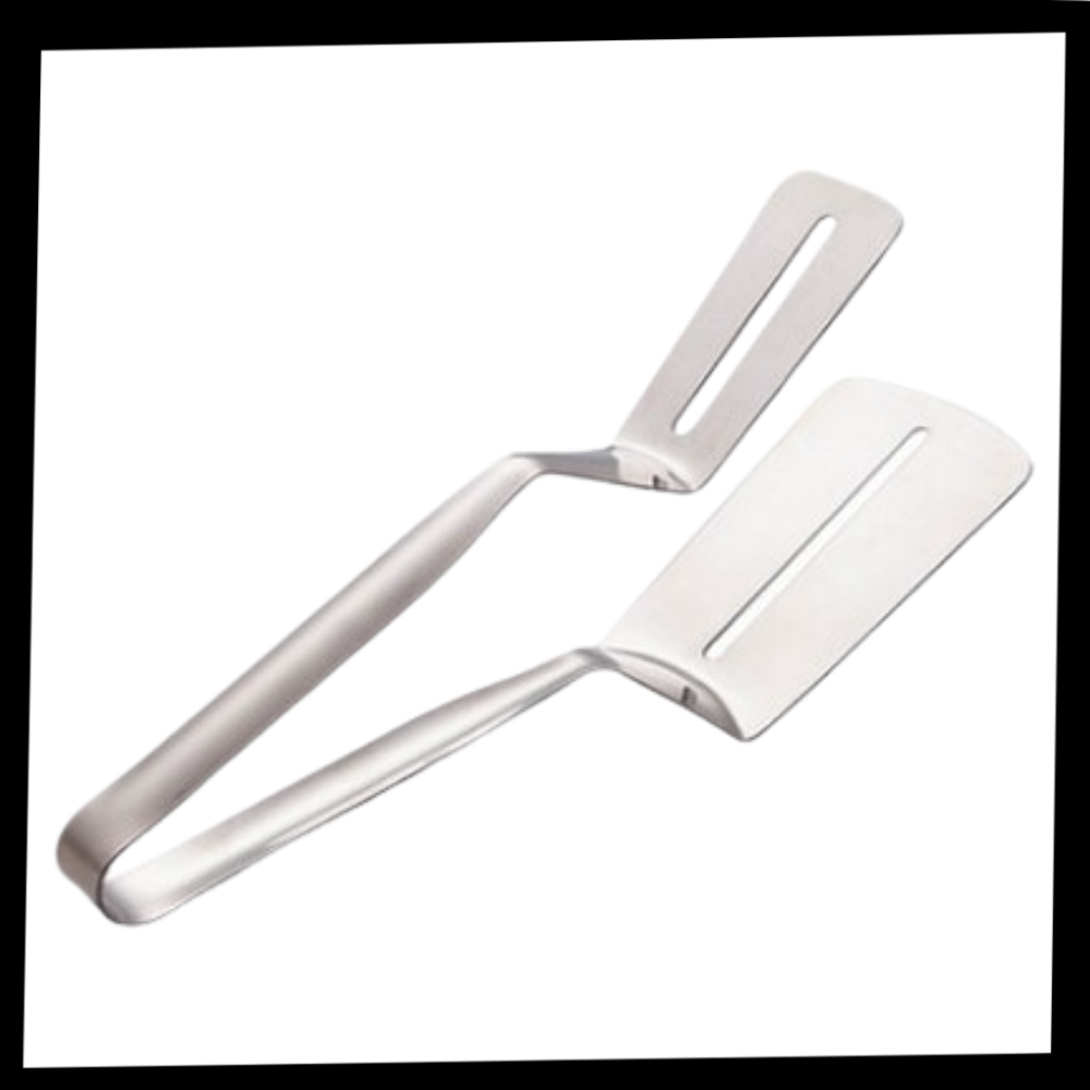 Stainless Steel Spatula and Tongs - Ozerty