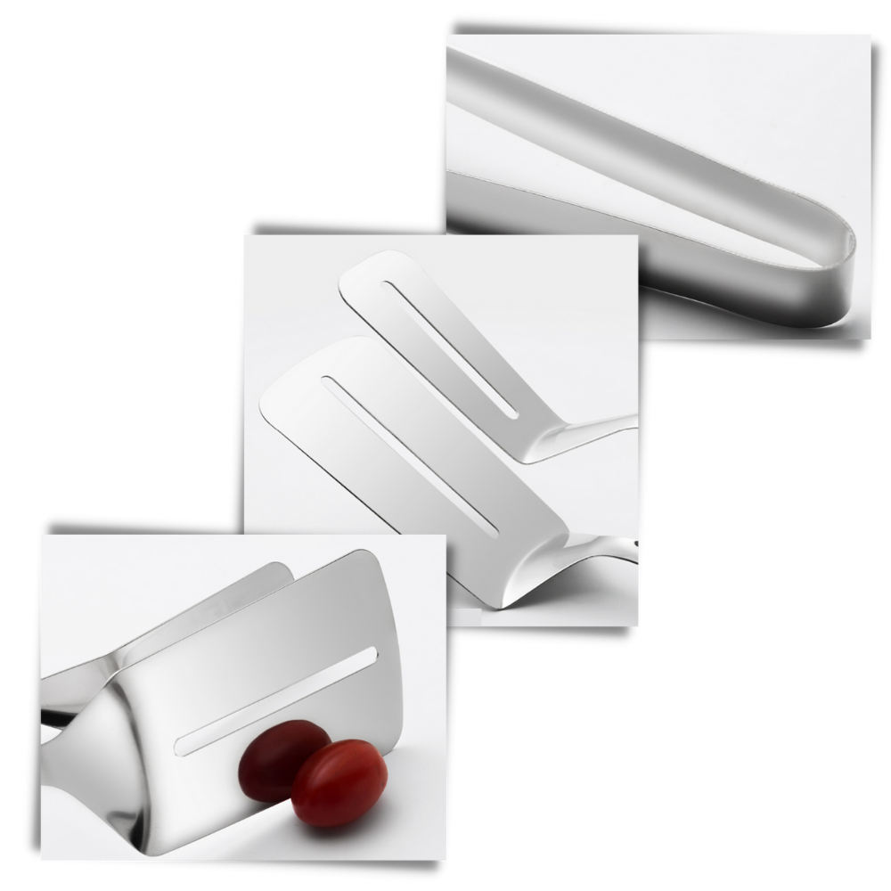 Stainless Steel Spatula and Tongs - Ozerty