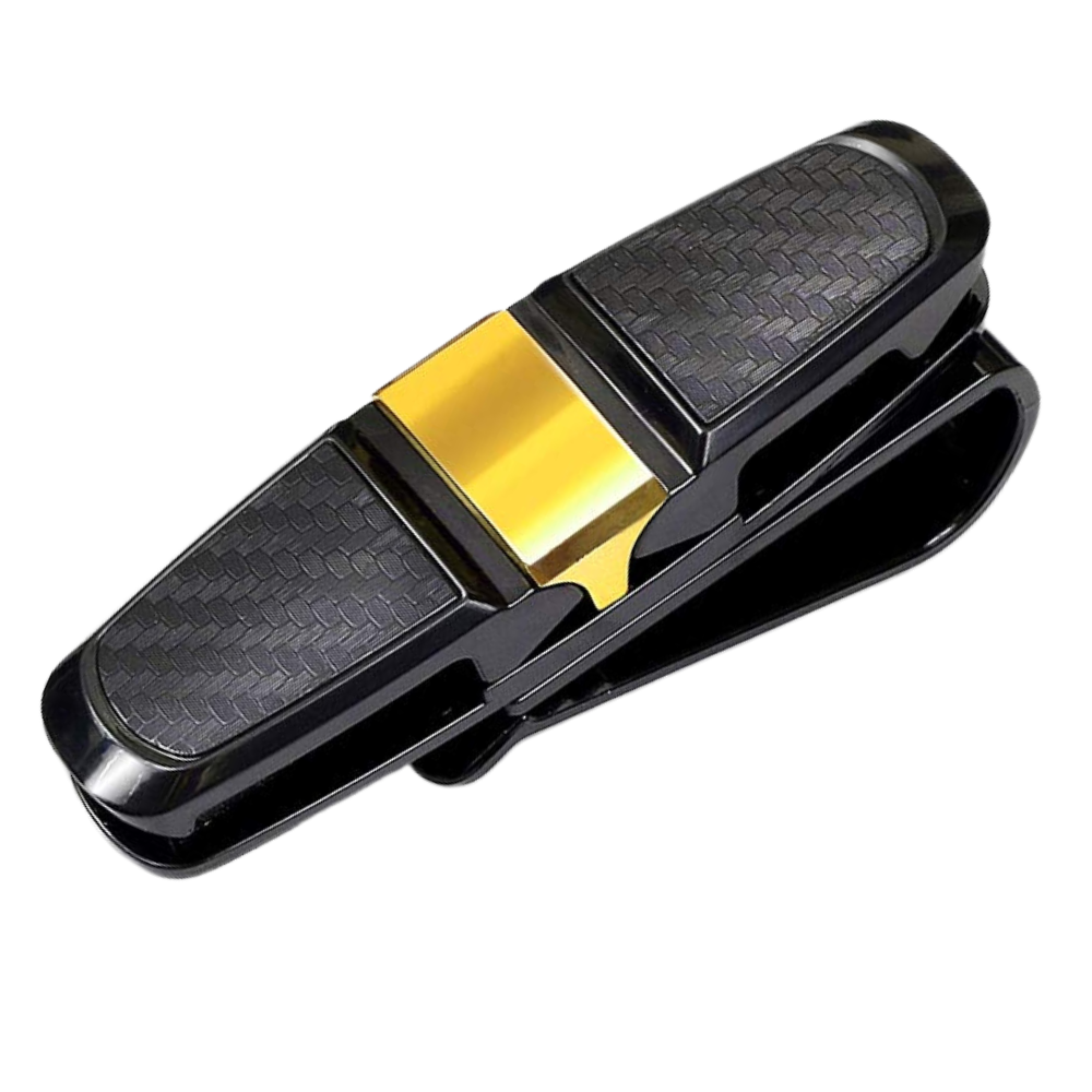 Sunglasses Holder for Car Visor -Gold - Ozerty