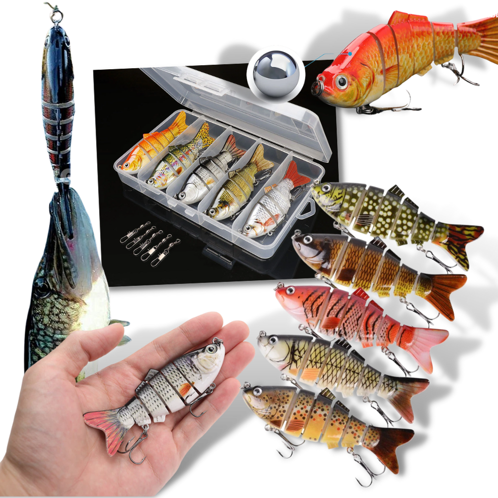 Set of Artificial Wobbler Fishing Lures - Ozerty