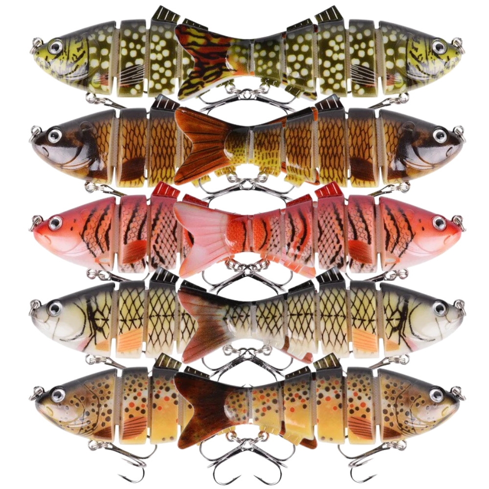 Set of Artificial Wobbler Fishing Lures -10Pcs - Ozerty