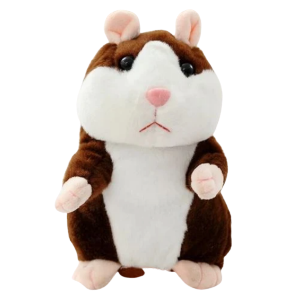 Plush Talking Hamster -Dark Brown - Ozerty