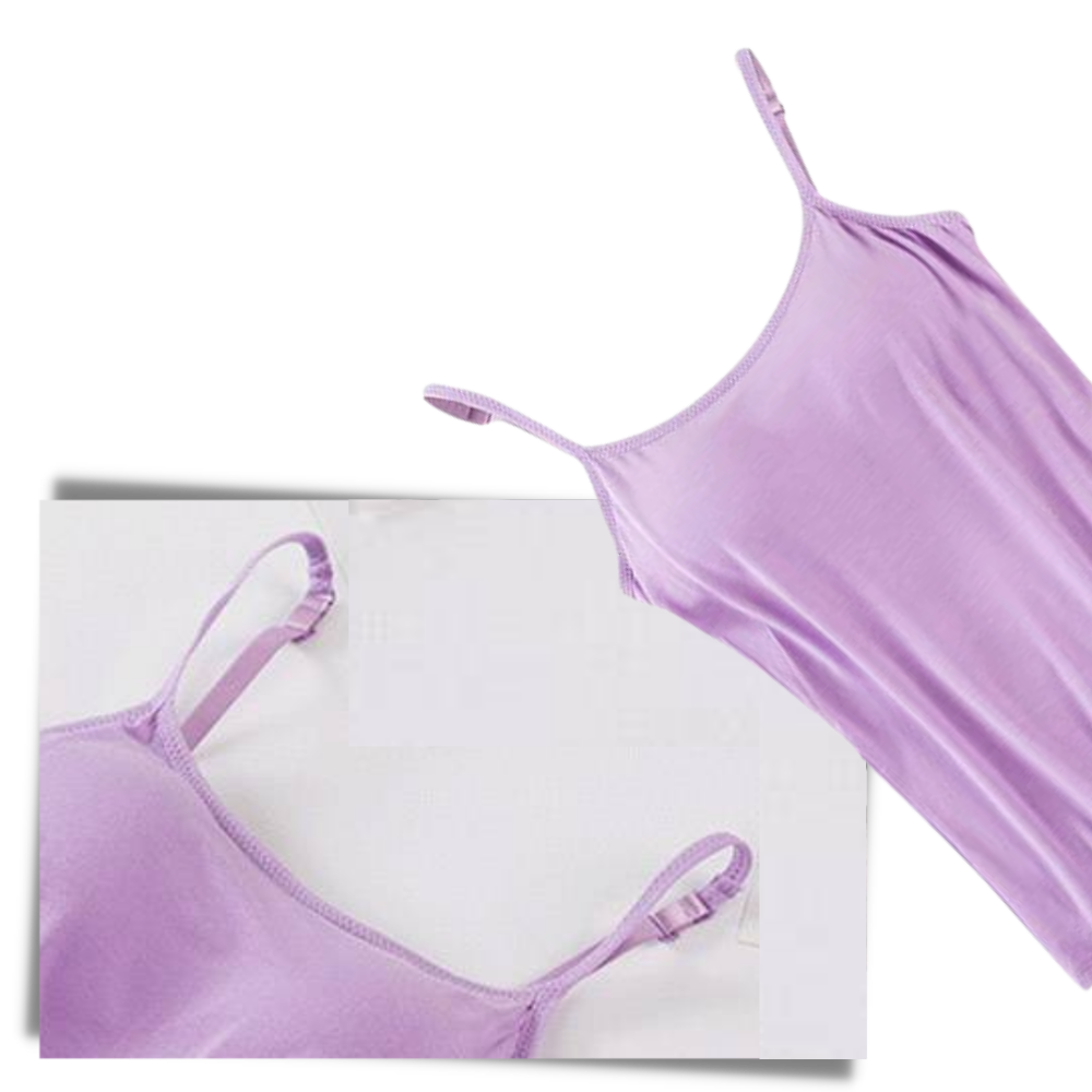 Camisole with Built-In Bra - Ozerty