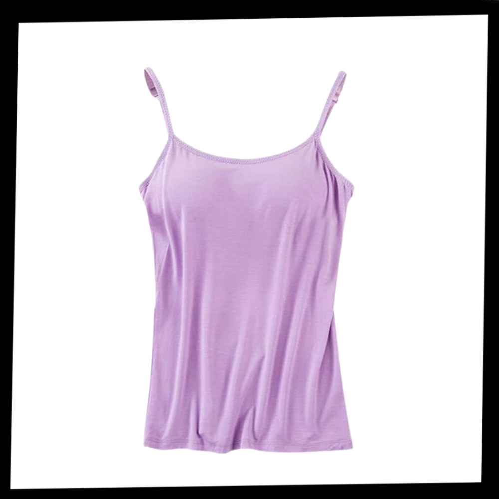 Camisole with Built-In Bra - Ozerty