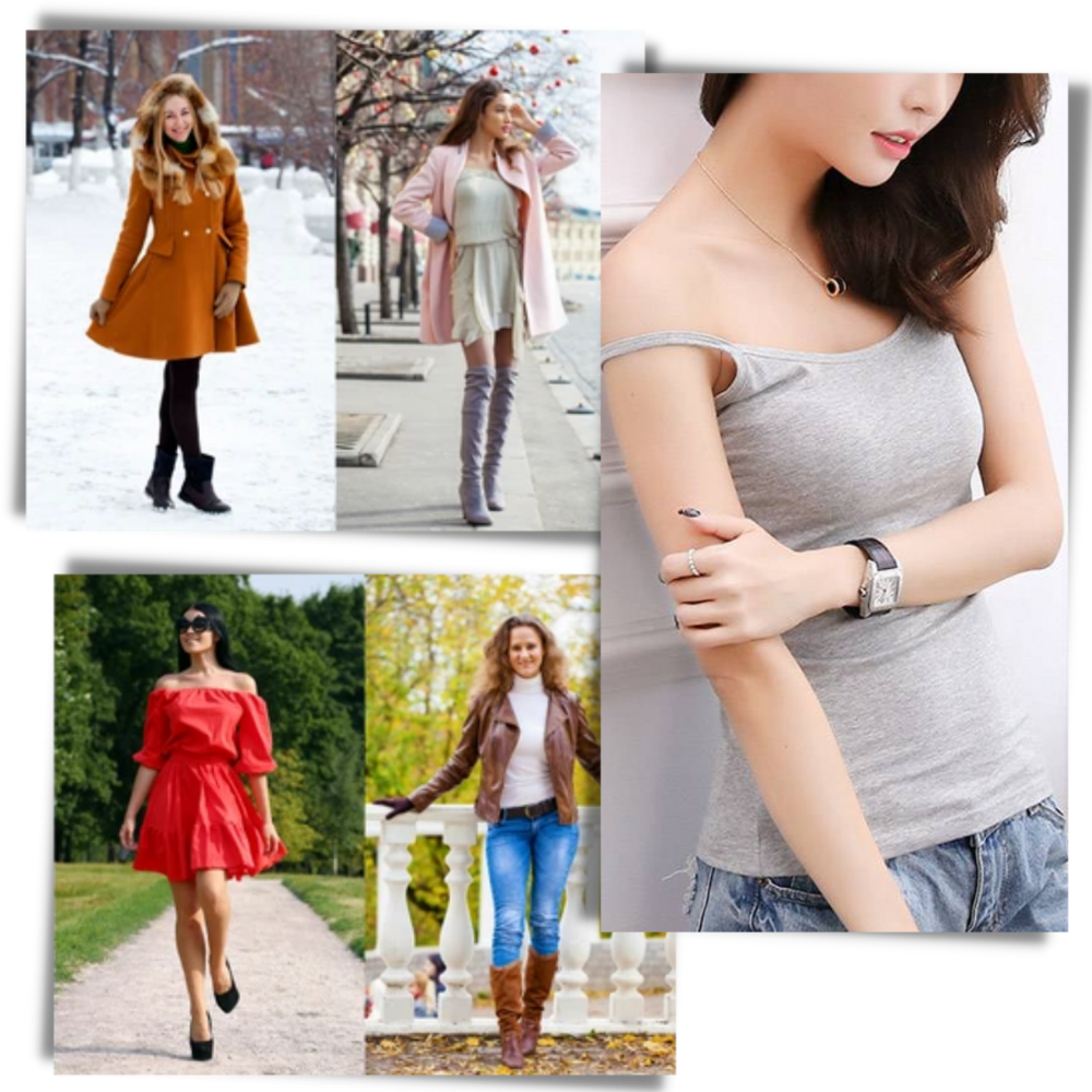 Camisole with Built-In Bra - Ozerty