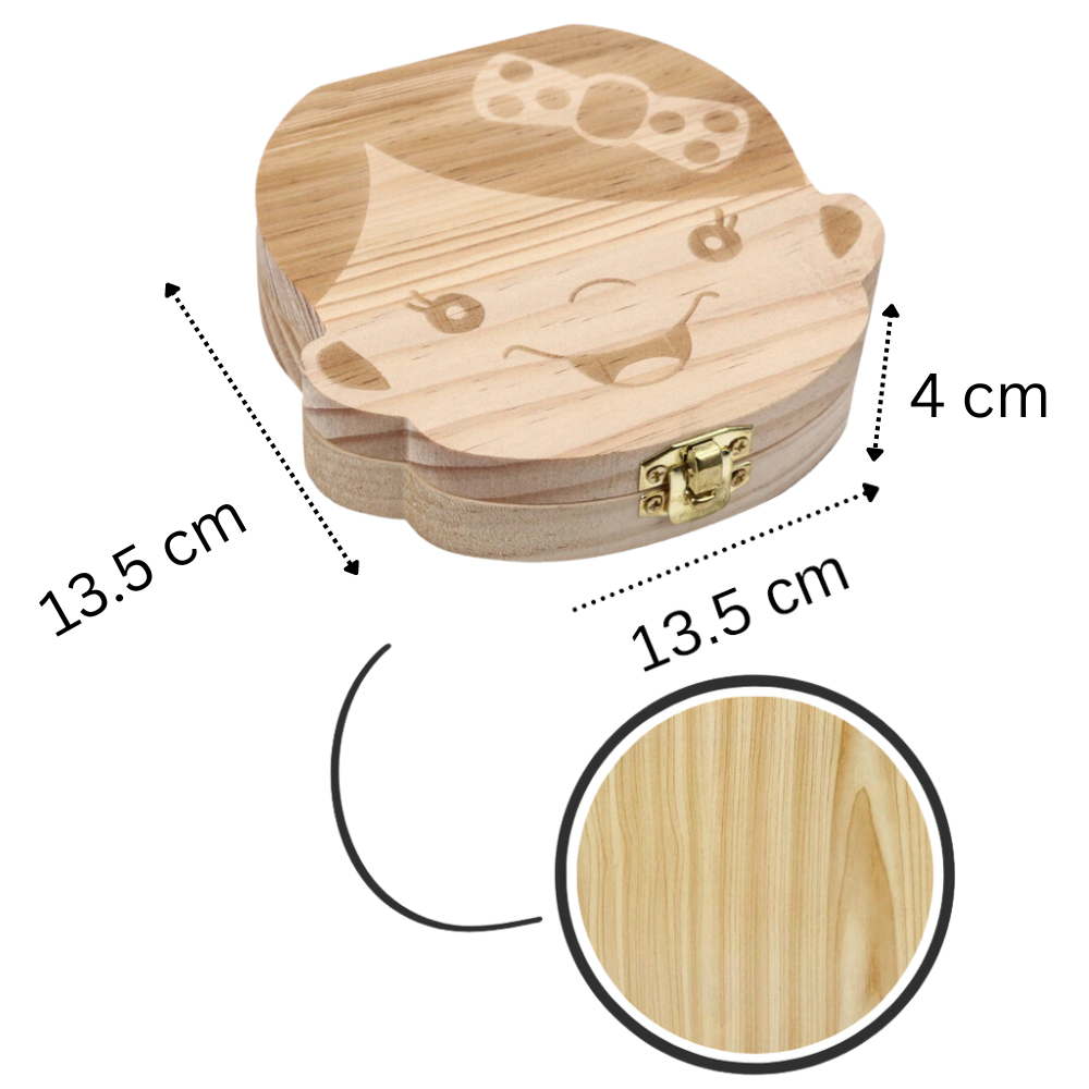 Wooden Baby Teeth Box - Ozerty