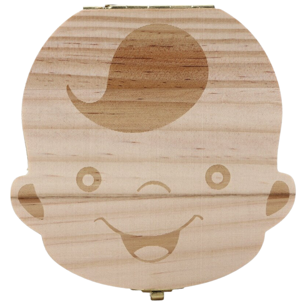 Wooden Baby Teeth Box -Boy - Ozerty