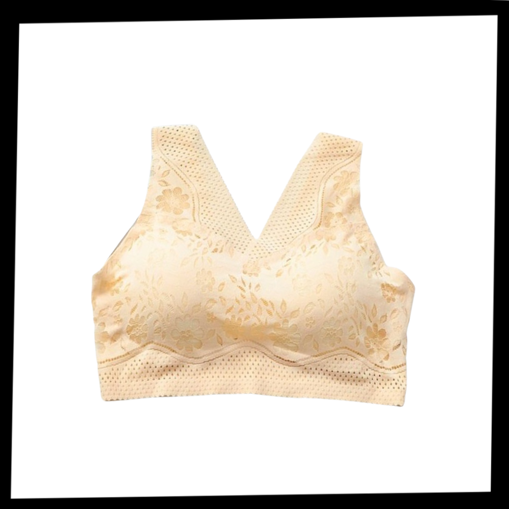 Seamless Breathable Lacy Bra - Ozerty