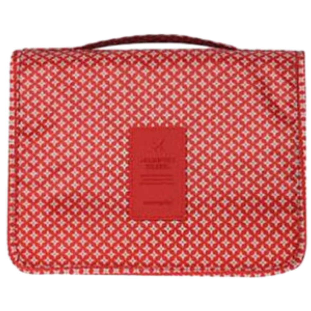 Travel Cosmetics Bag -Red Stars - Ozerty