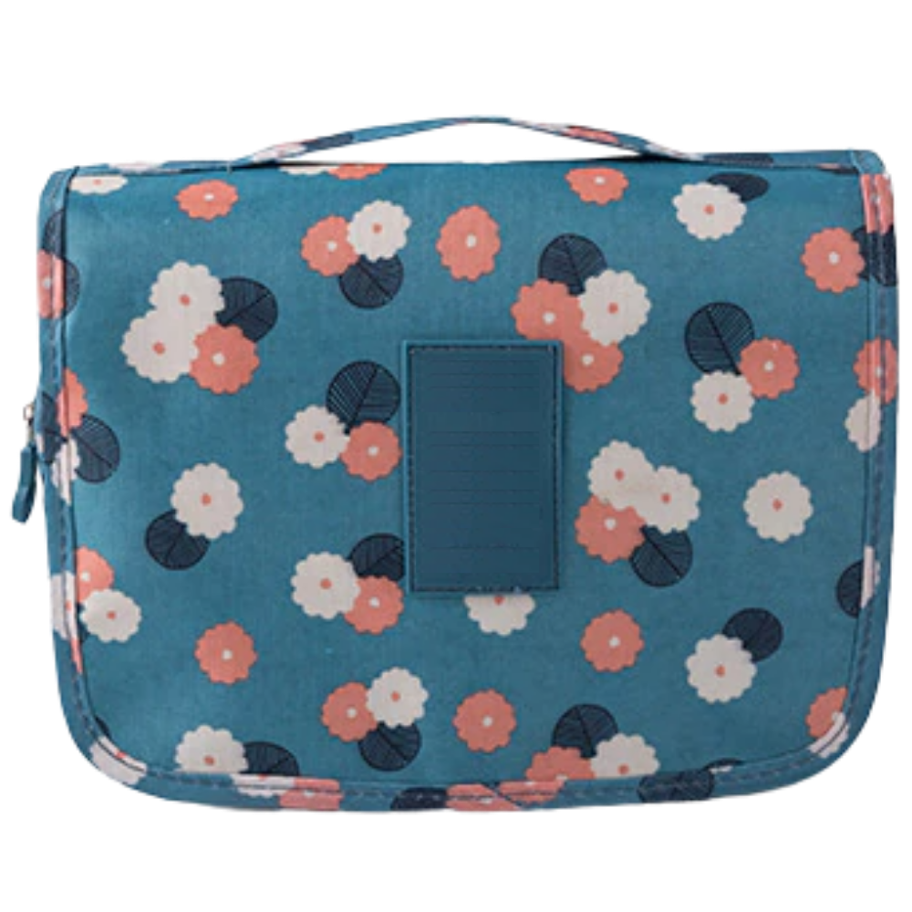 Travel Cosmetics Bag -Blue Hua - Ozerty